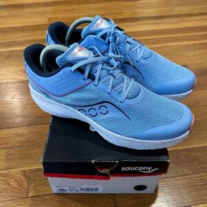 Saucony Kinvara 14 Kids Sneaker US Girls 7 Big Kid Light Blue SK166821 FLAW